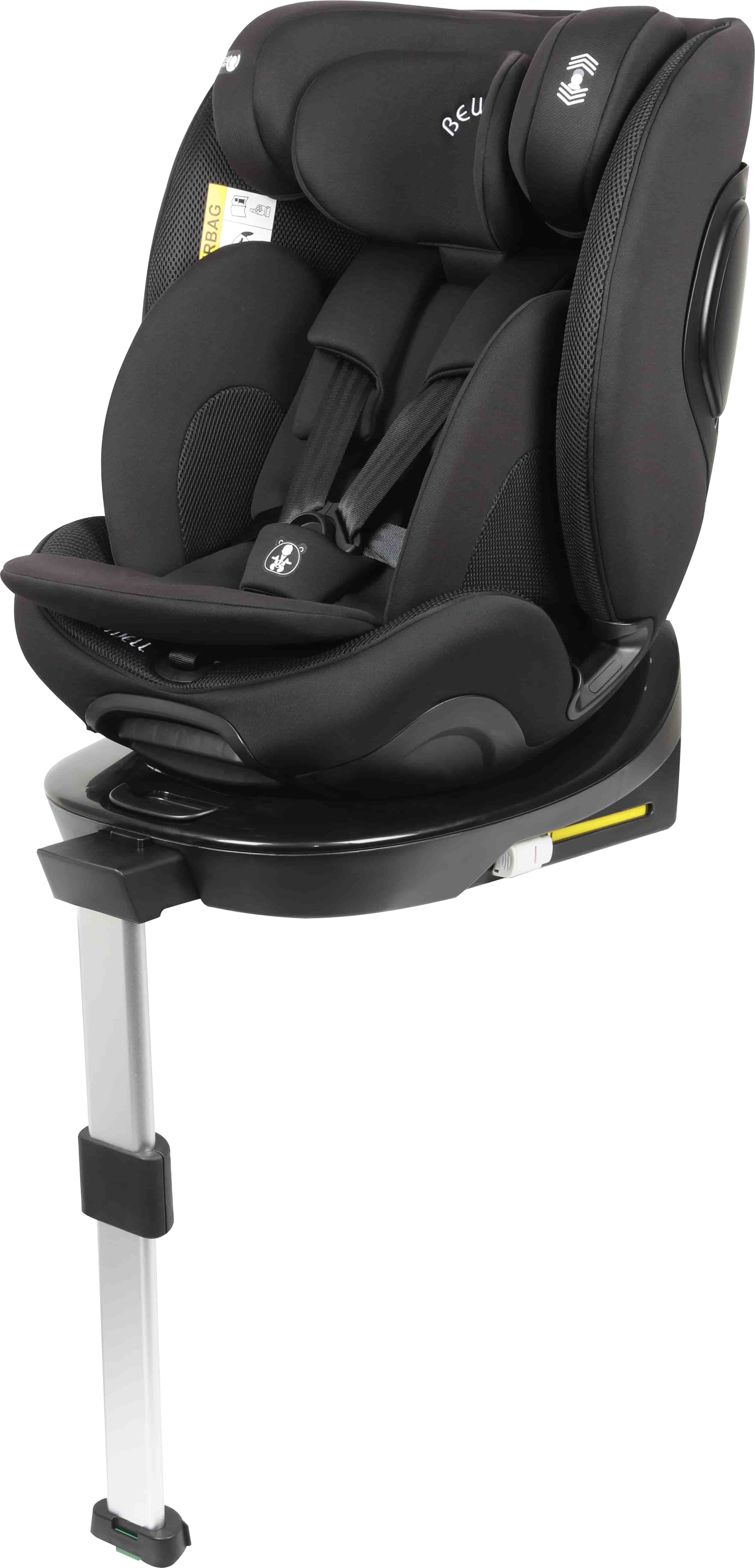 40-150 سینٹی میٹر کے بچے کے لئے isofix اور سپورٹ ٹانگ چائلڈ کار سیفٹی سیٹ